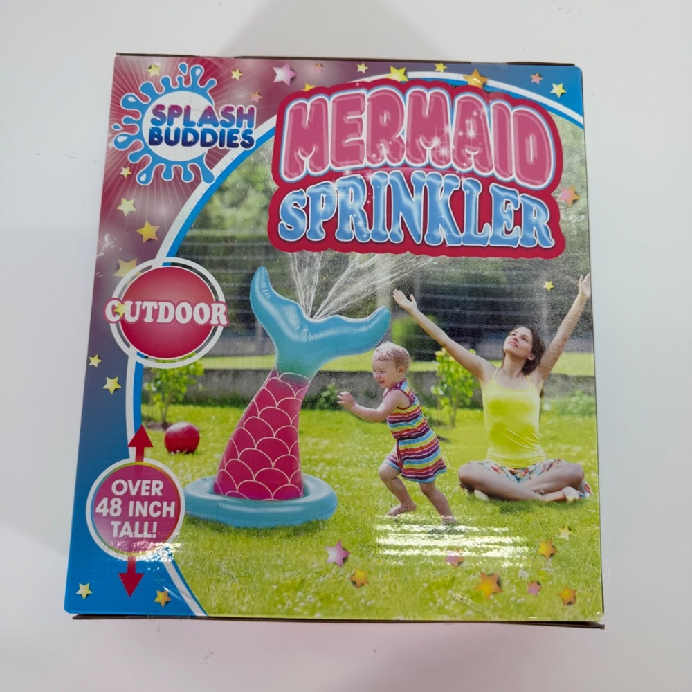 Splash Buddies Inflatable Mermaid Springler 48-inch tall Outdoor Water Toy